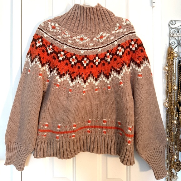 🎀 NWT FAIR ISLE SWEATER by Woven Heart M NEW 🎀 - Picture 3 of 8